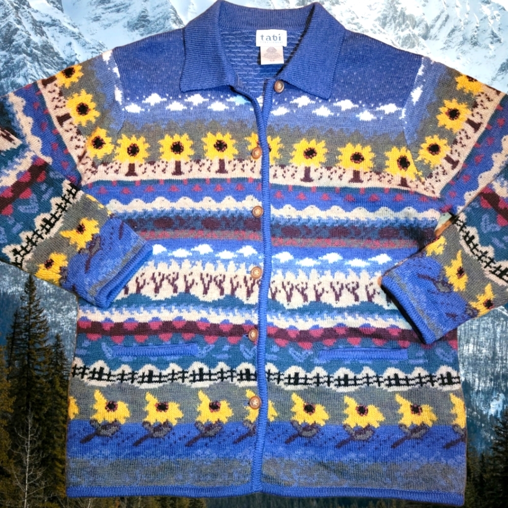 Tabi International Vintage Women's Medium Nordic Sweater